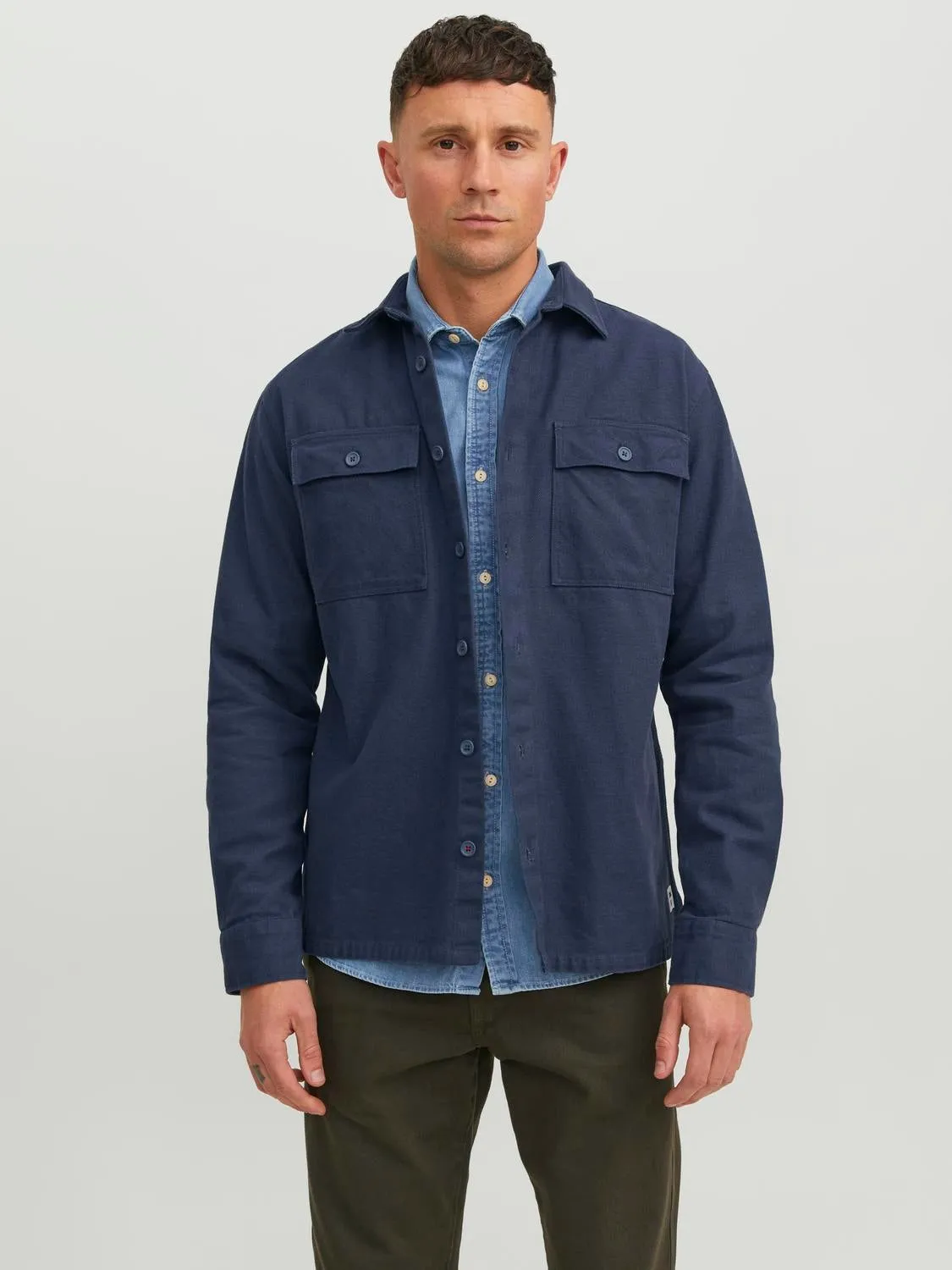 RDD Sobrecamisa Corte wide | Azul intermedio | Jack & Jones®