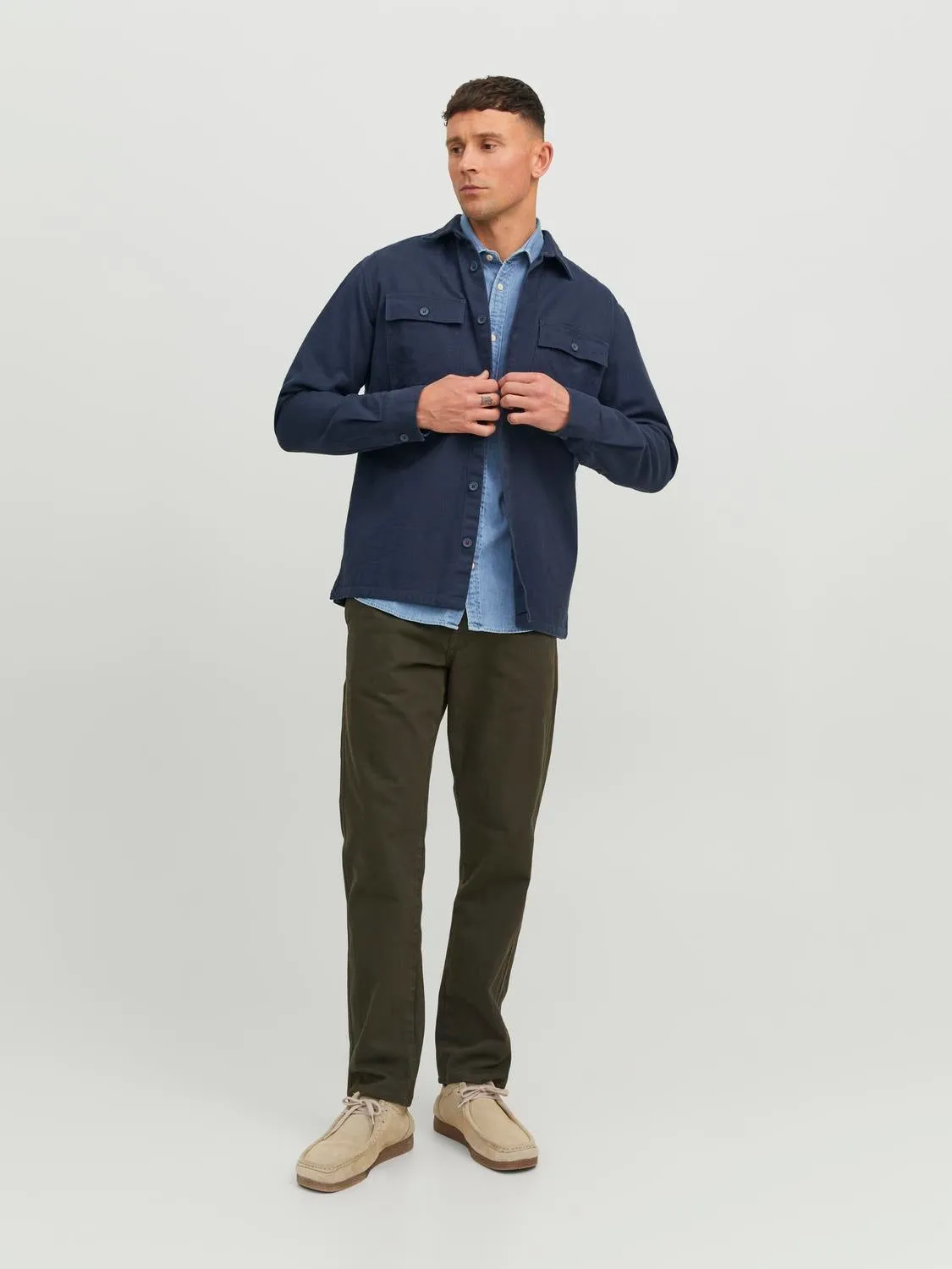 RDD Sobrecamisa Corte wide | Azul intermedio | Jack & Jones®